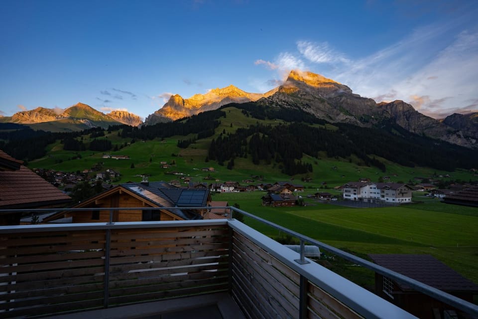 Balcony/Terrace, Seating area, Mountain view, Sunset