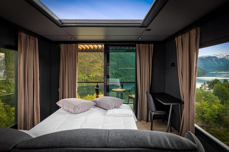 Bed, View (from property/room), Bedroom, Mountain view, Sea view