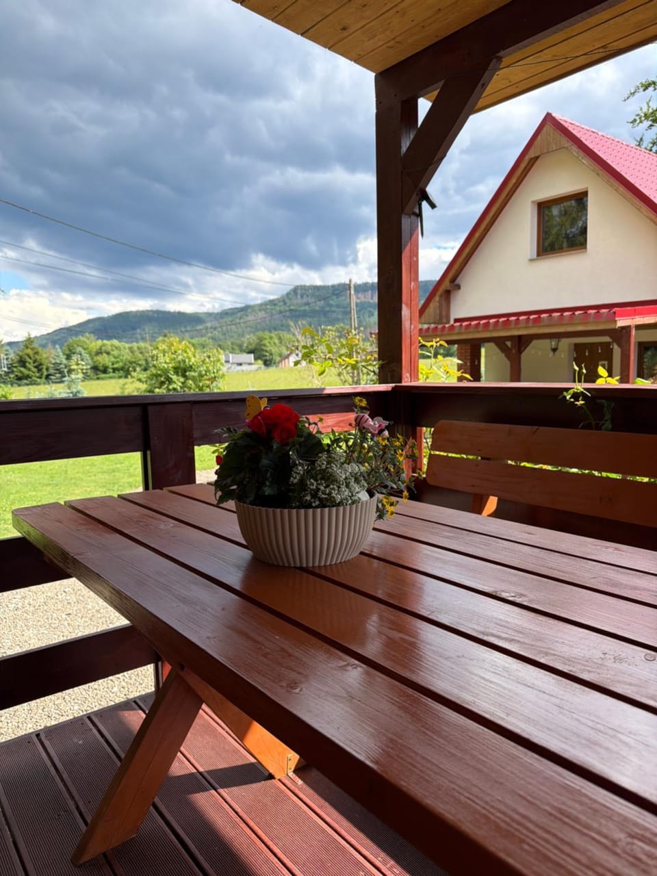 Patio, Mountain view