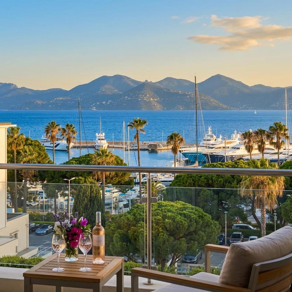 Perle Rare Été Croisette Vue Mer plage 1mn Terrasse 4P Parking Privé Apartment in Cannes