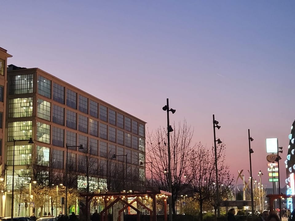 Property building, Sunset