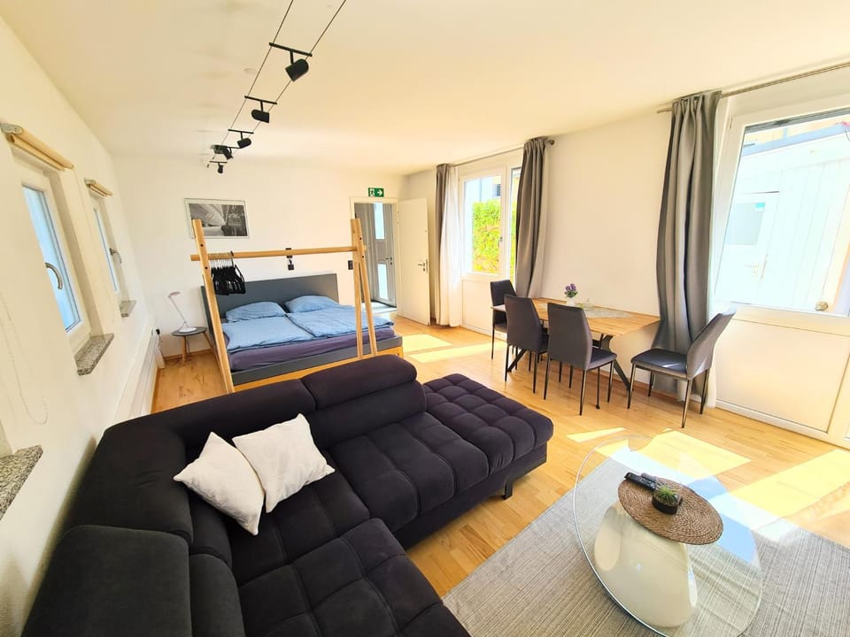 Living room, Photo of the whole room, Seating area, Dining area, Bedroom