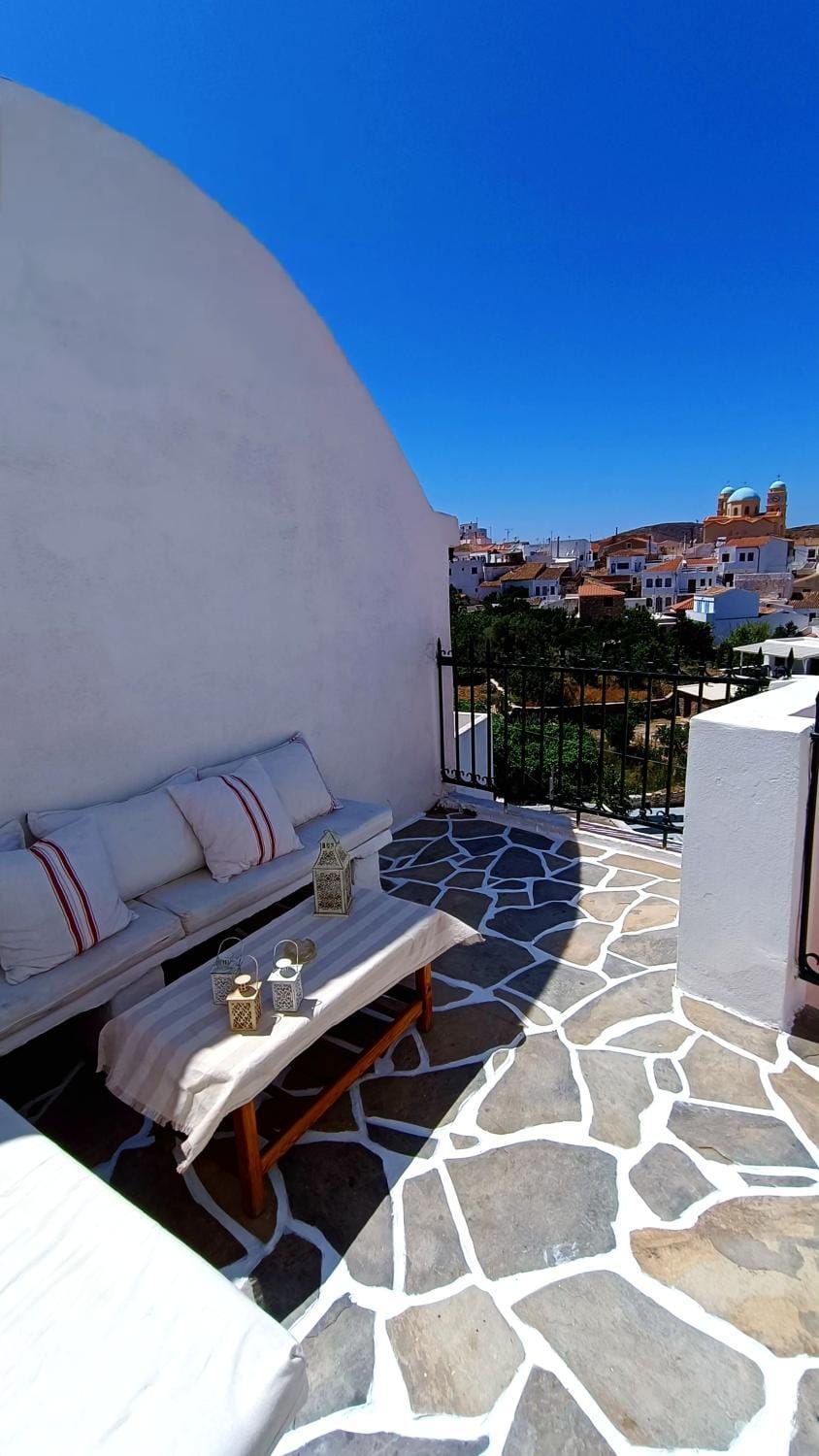 Property building, Day, Natural landscape, View (from property/room), Balcony/Terrace, Seating area, sunbed