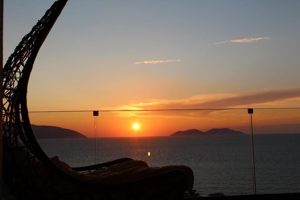 Natural landscape, Sea view, Sunset