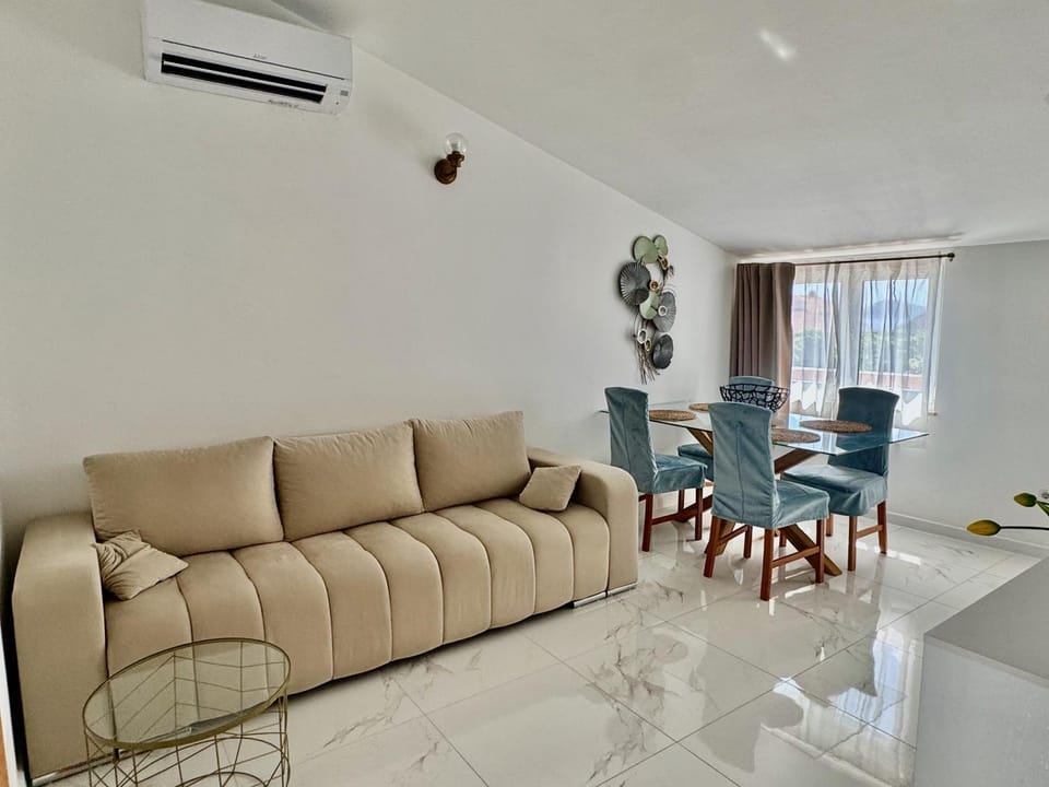 Living room, Seating area, Dining area, air conditioner