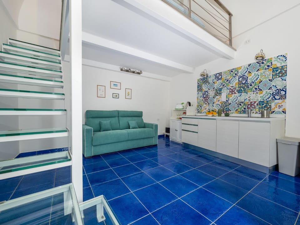 Living room, kitchen