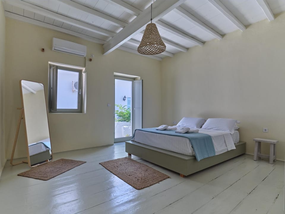 Bed, Balcony/Terrace, Bedroom, towels, wardrobe, air conditioner