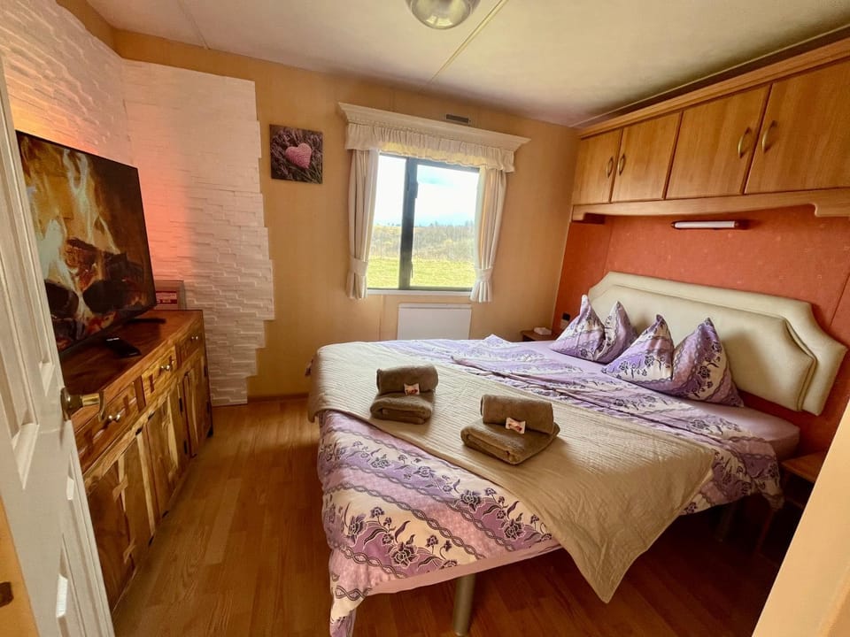 Photo of the whole room, Bedroom, towels