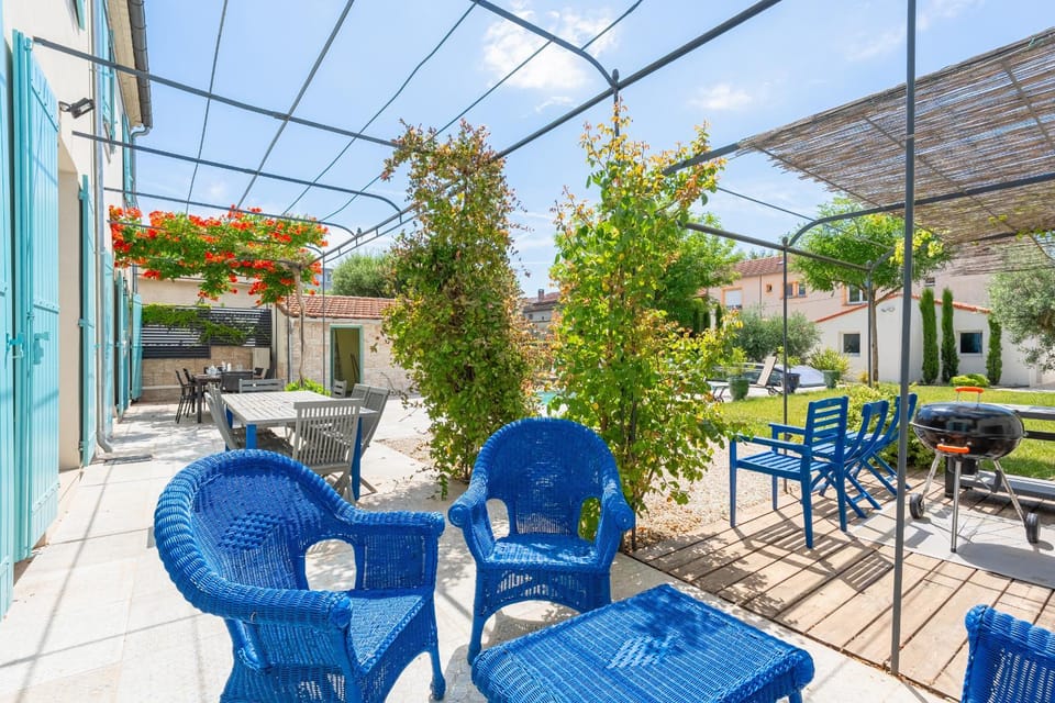 Patio, Living room, Garden view