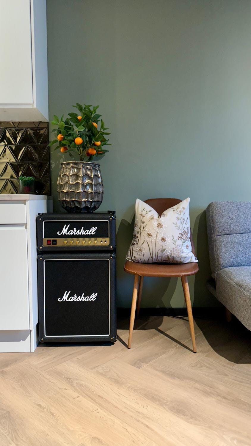 Kitchen or kitchenette, minibar