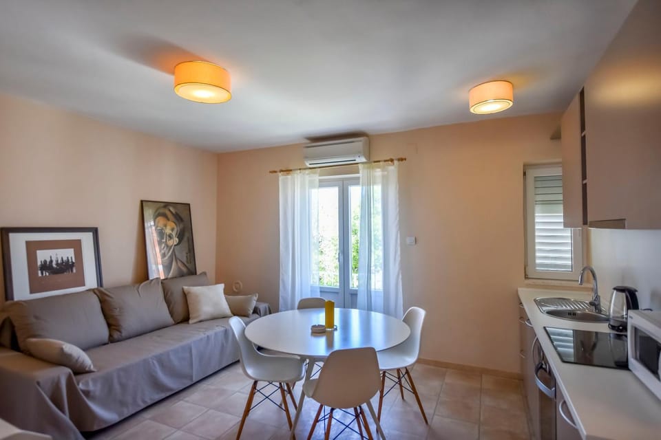 TV and multimedia, Kitchen or kitchenette, Living room, Seating area, Dining area, air conditioner