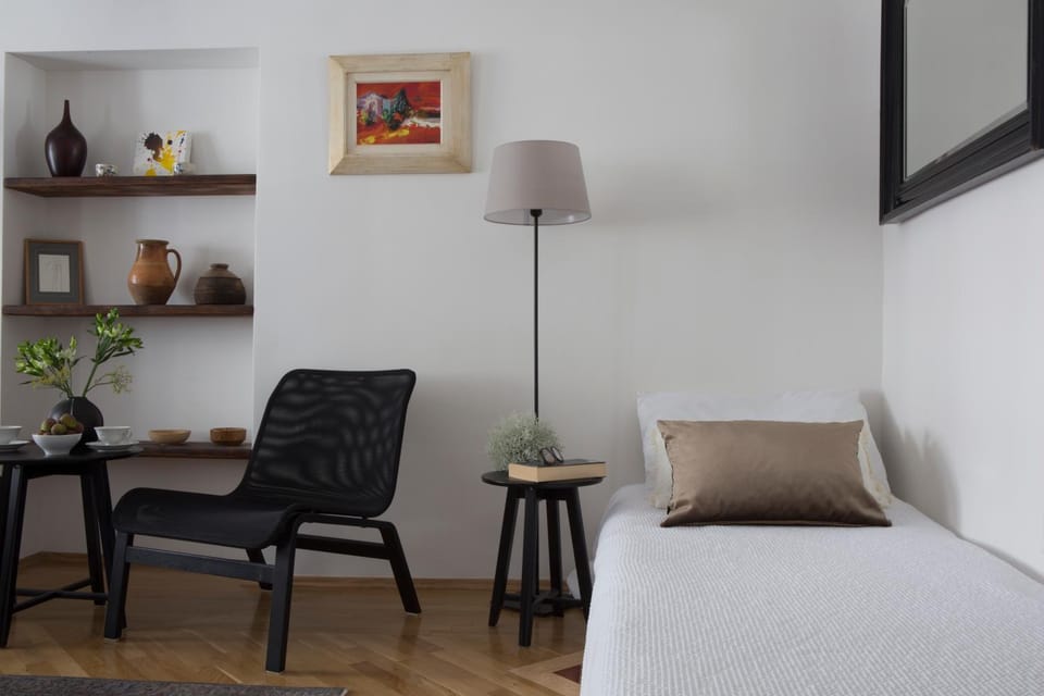 Living room, Seating area, Bedroom