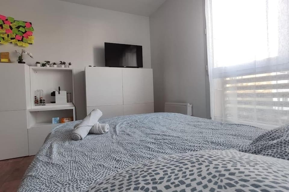 Communal lounge/ TV room, Bed, TV and multimedia, Photo of the whole room, Bedroom