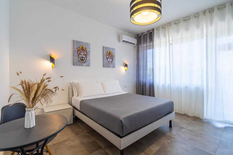 Bed, air conditioner