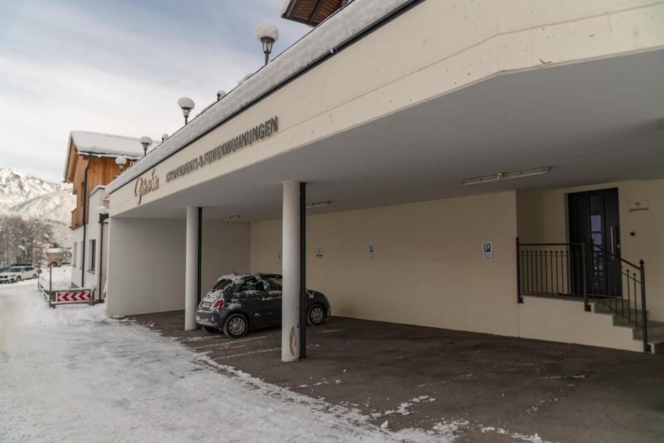 Property building, Day, Winter, Parking