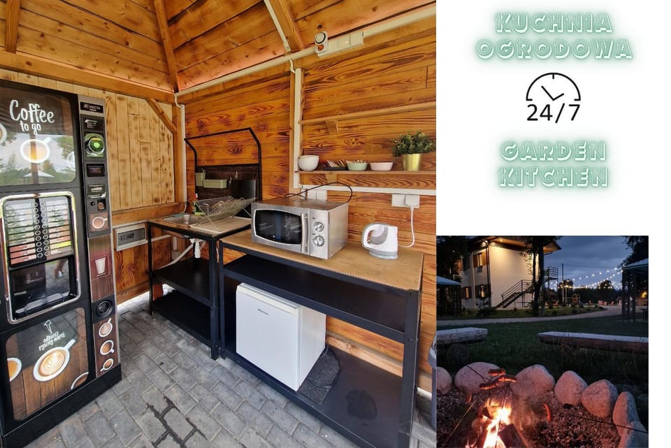 Communal kitchen, microwave, vending machine