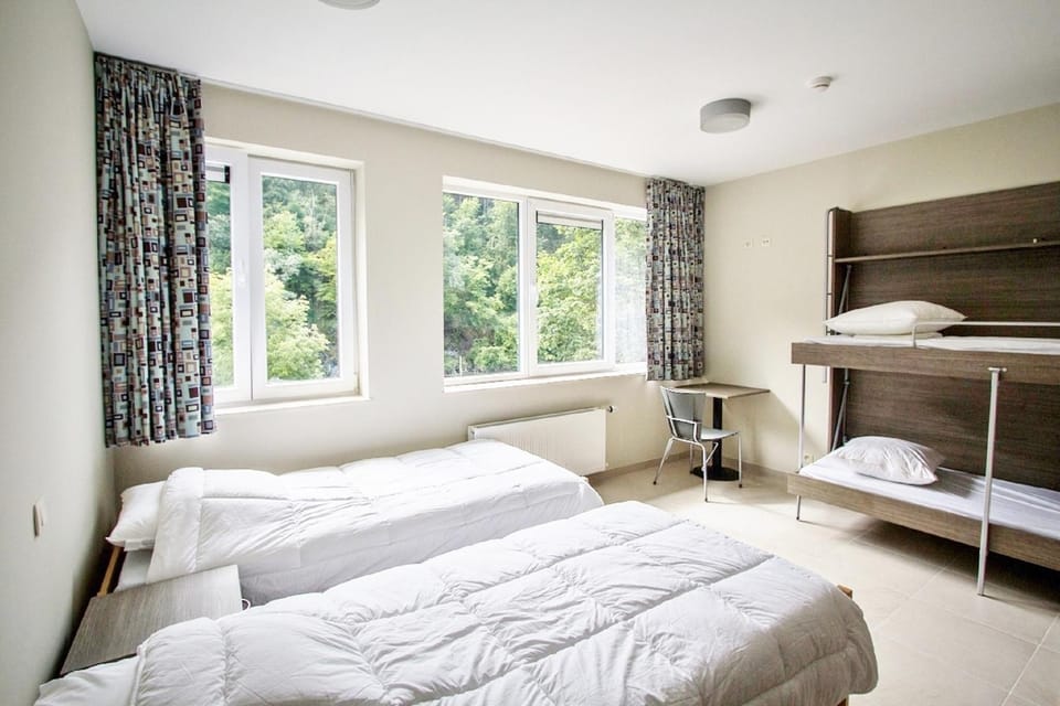 Bed, Photo of the whole room, Decorative detail, Bedroom, Garden view, River view, bunk bed