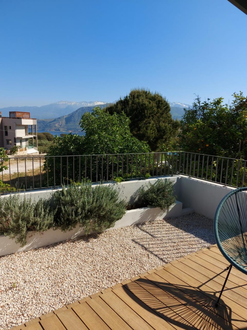 Patio, Mountain view, Quiet street view