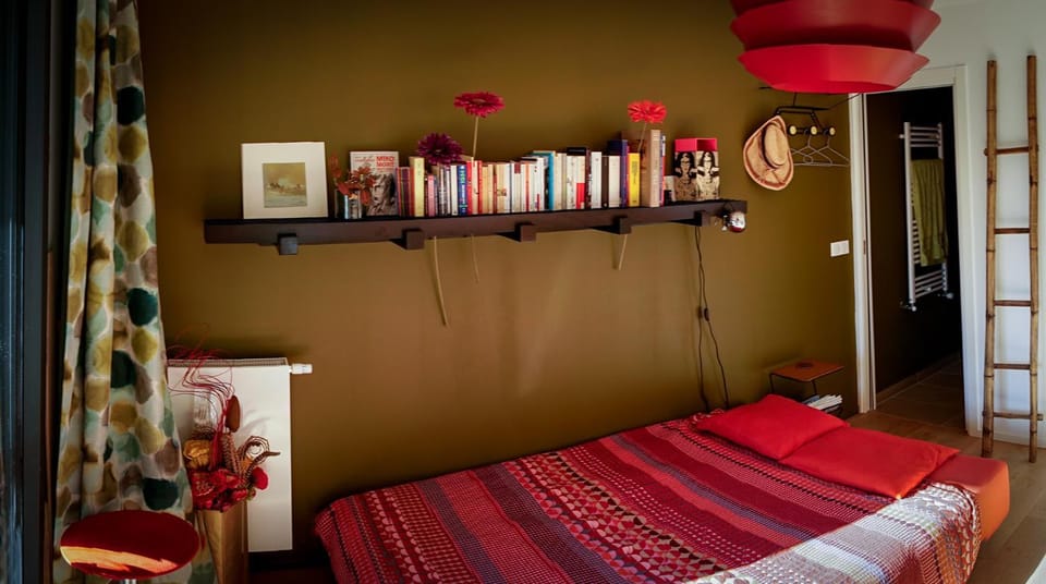 Bed, Library, Photo of the whole room