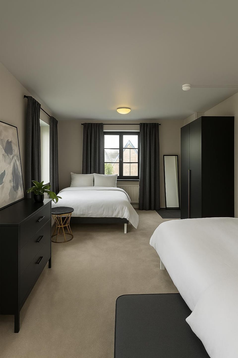 Bed, Bedroom, wardrobe