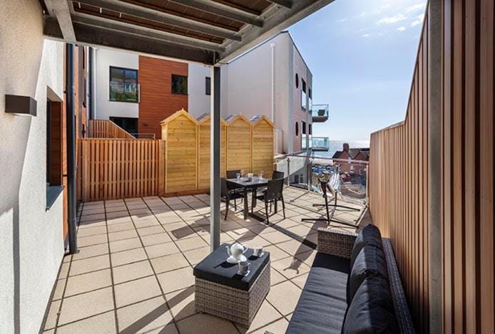 Patio, Day, Seating area