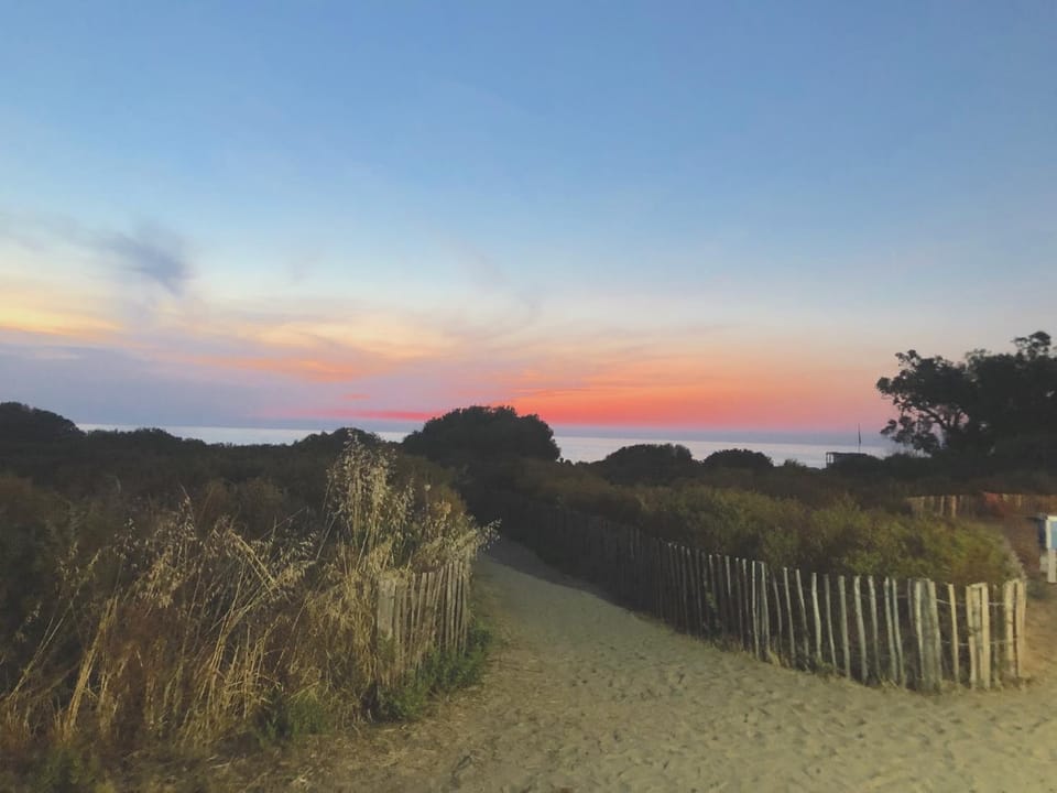 Natural landscape, Beach, Sea view, Sunset