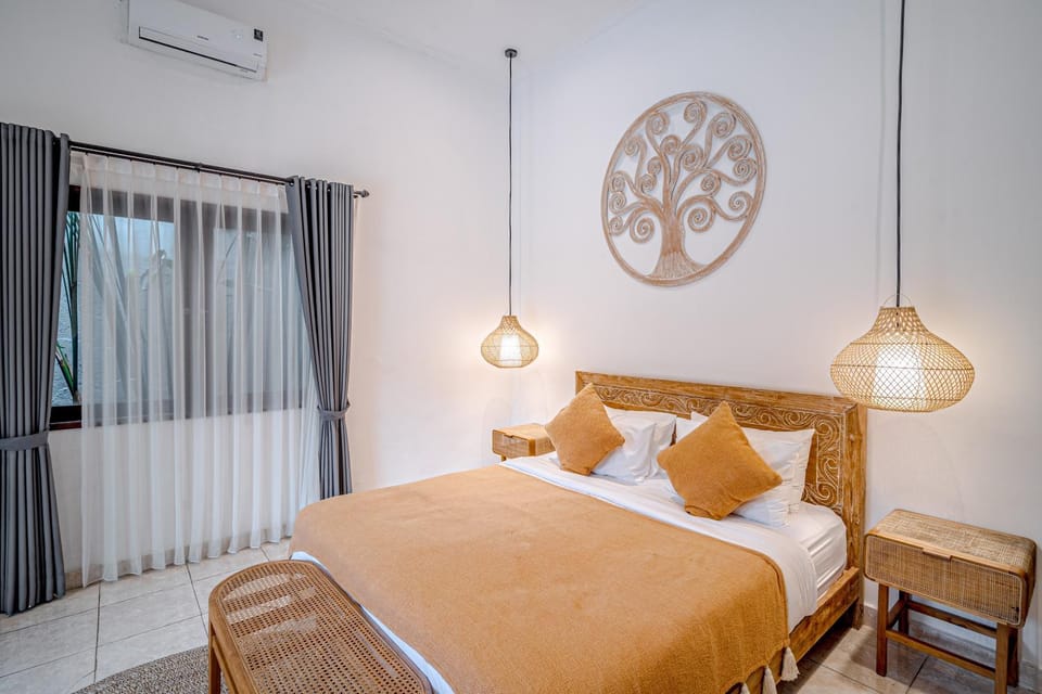 Bed, Bedroom, air conditioner