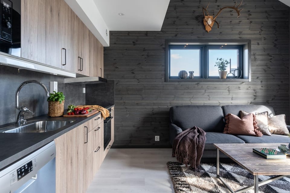 Helt nybyggd lägenhet i Dähliebyn, Idre Fjäll Apartment in Innlandet