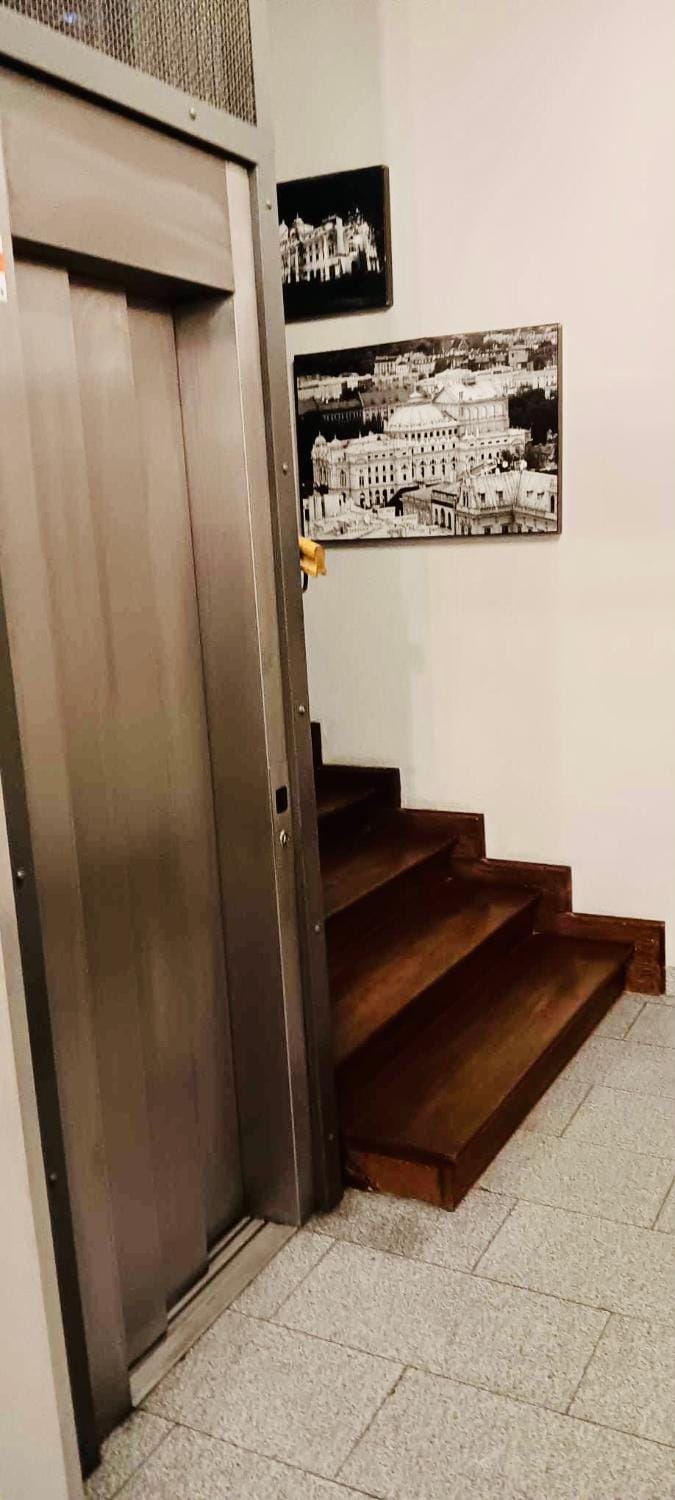 Property building, elevator
