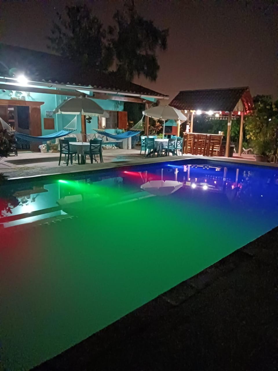 Night, Swimming pool
