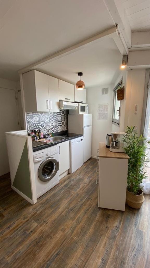 Kitchen or kitchenette, dishwasher, minibar, pet friendly, stove, washing machine