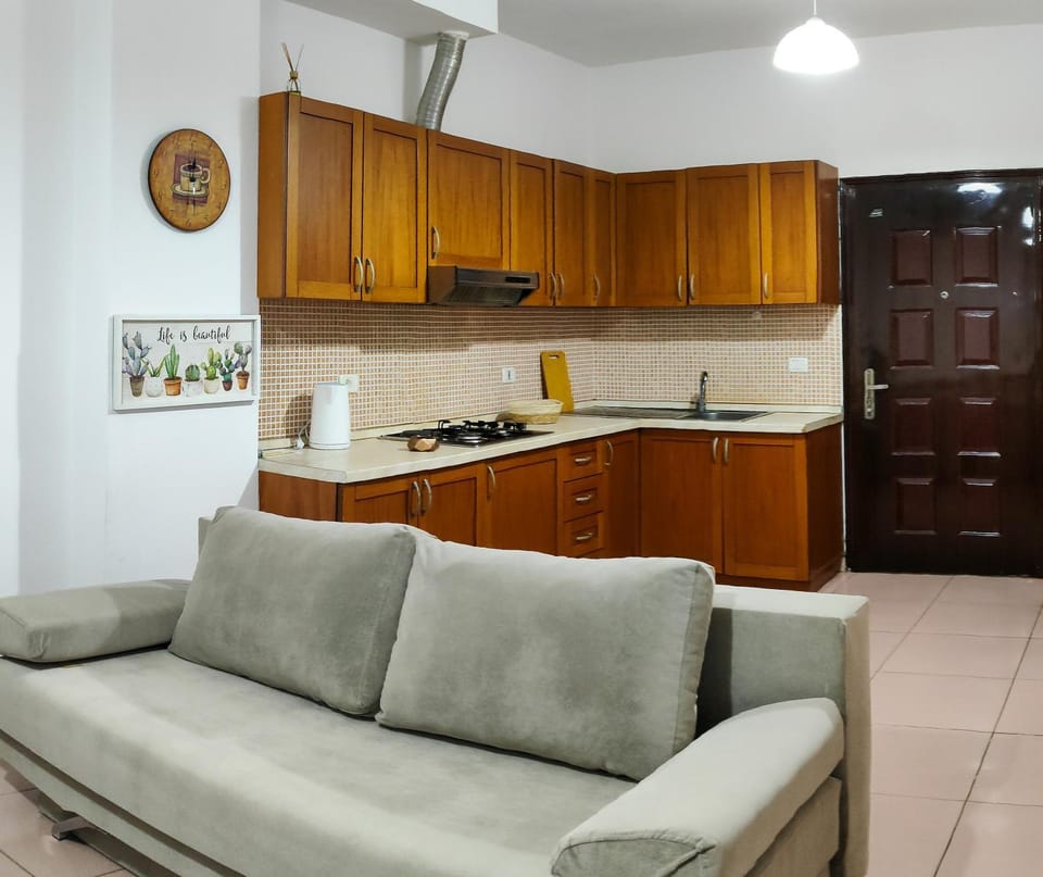 Kitchen or kitchenette, Living room, Dining area