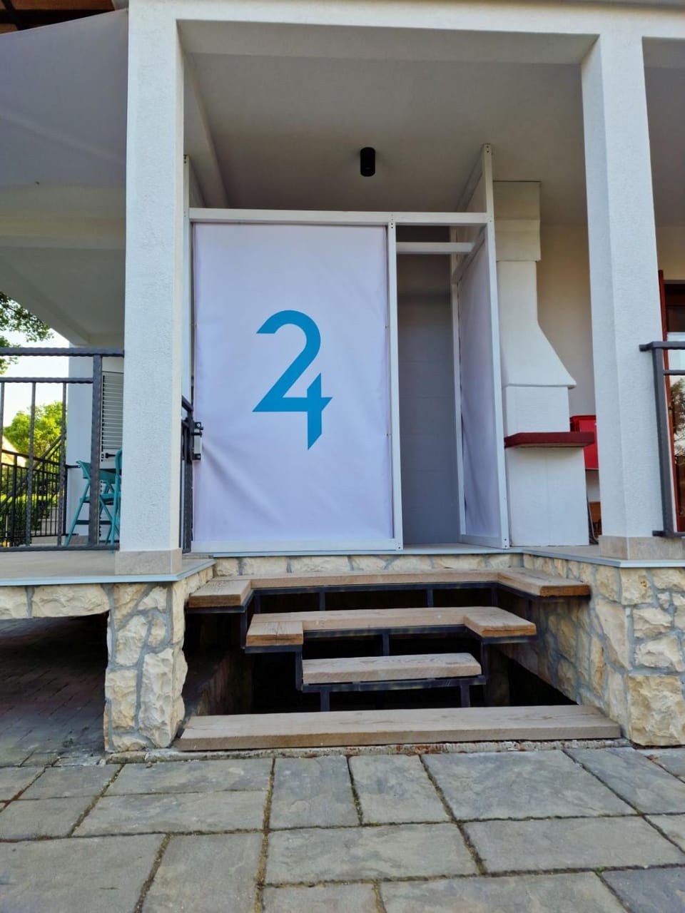 Shower, Property logo or sign