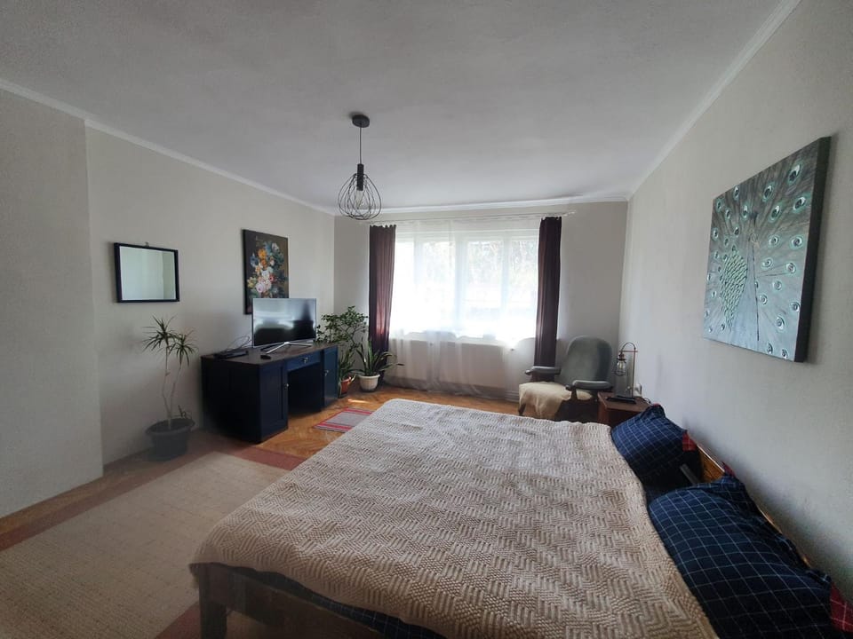Bed, TV and multimedia, Photo of the whole room, Seating area, Bedroom