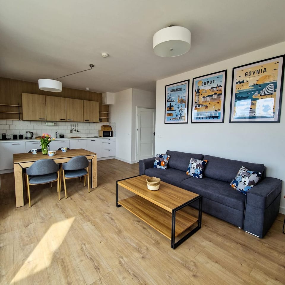 Kitchen or kitchenette, Living room, stove