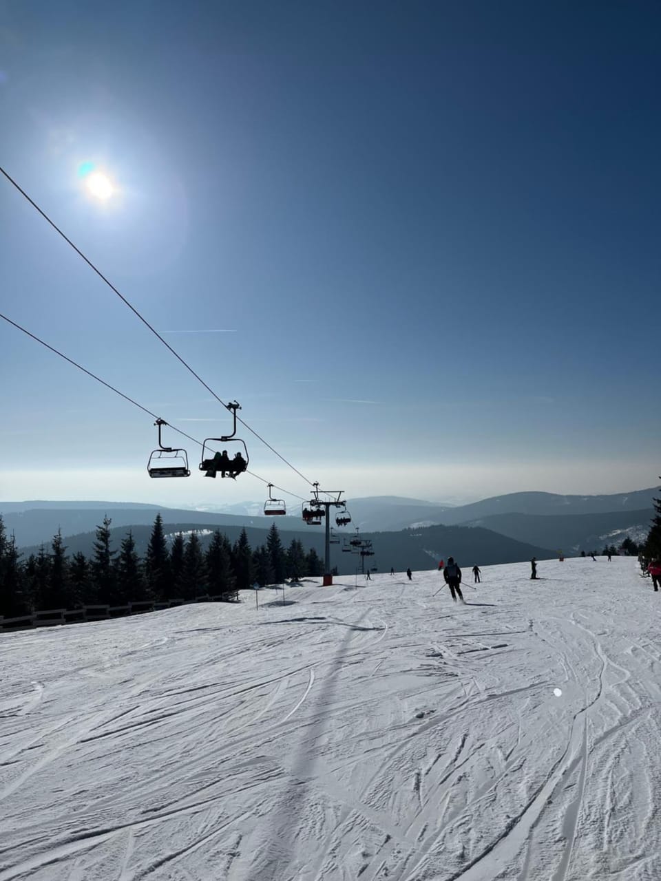Natural landscape, Winter, Skiing