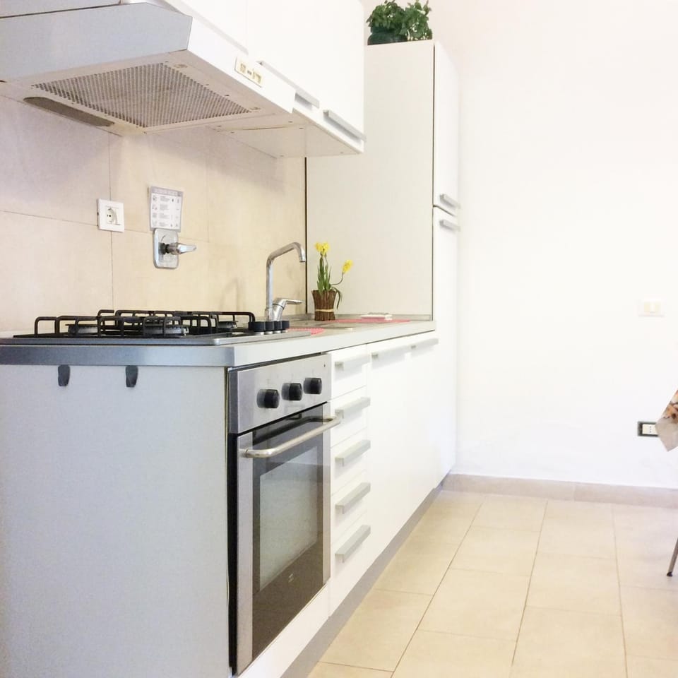 Kitchen or kitchenette, oven, stove