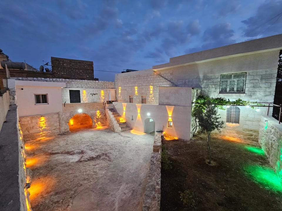 Property building, Night, Garden view