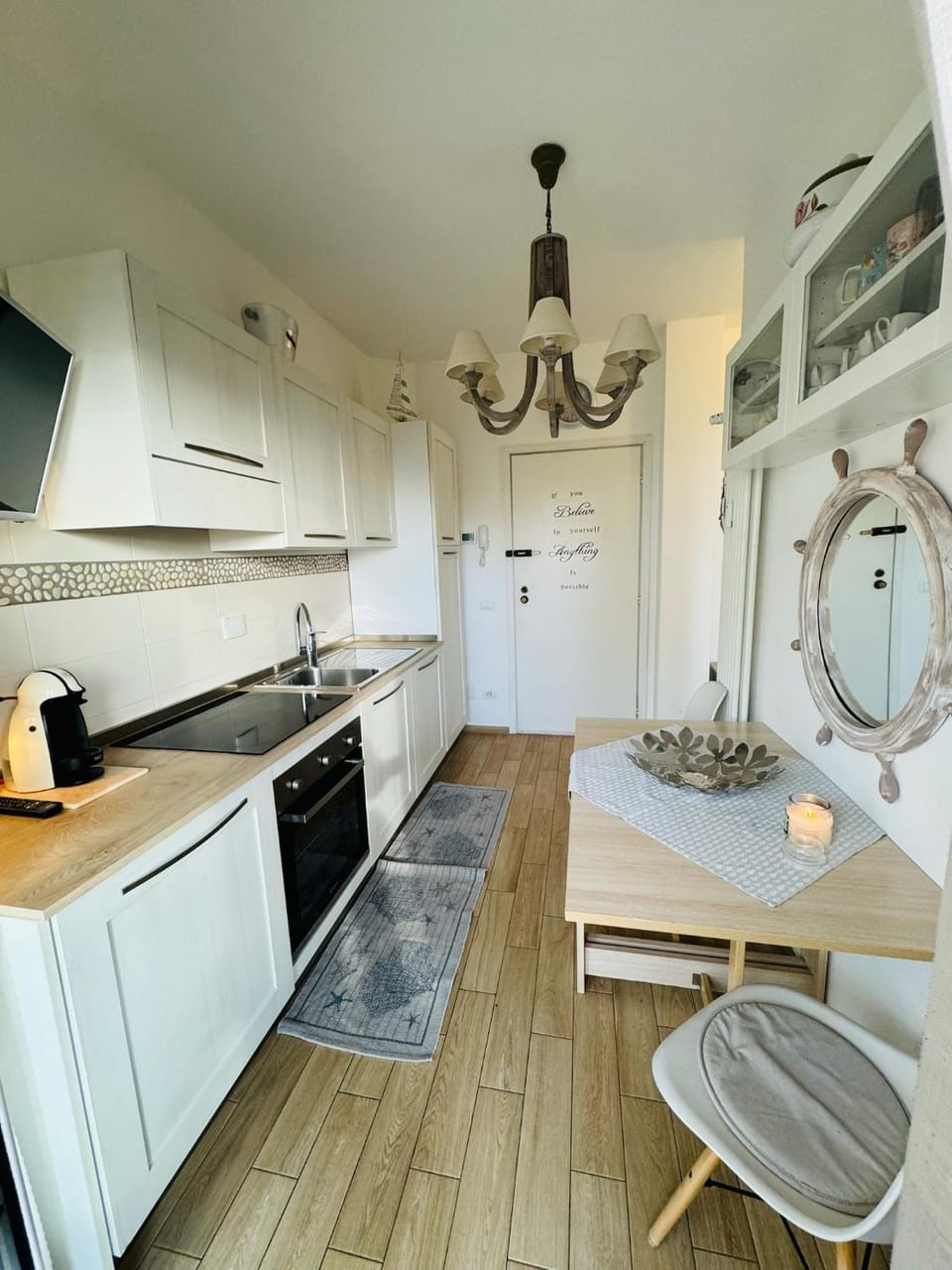 Kitchen or kitchenette, Dining area, dishwasher, oven, stove