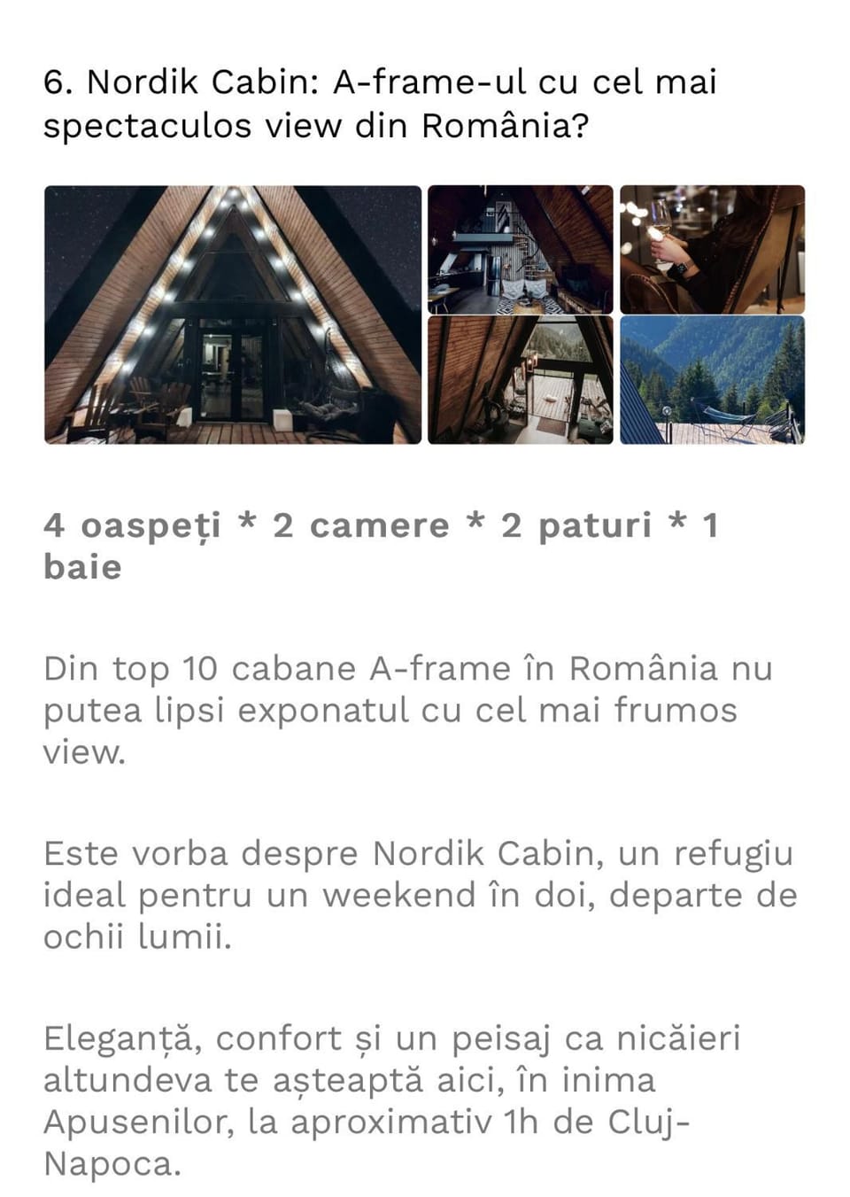 Nordik Cabin - Aframe with 2 bedrooms Cabin in Cluj County