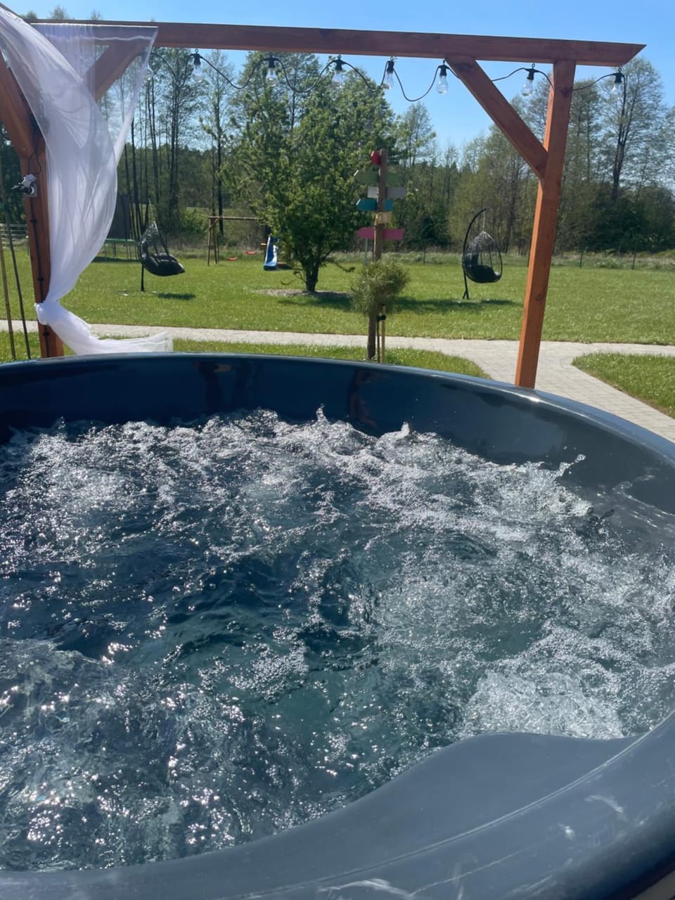 Leśna Osada -Dominikowo -sauna , balia House in West Pomeranian Voivodeship, Poland