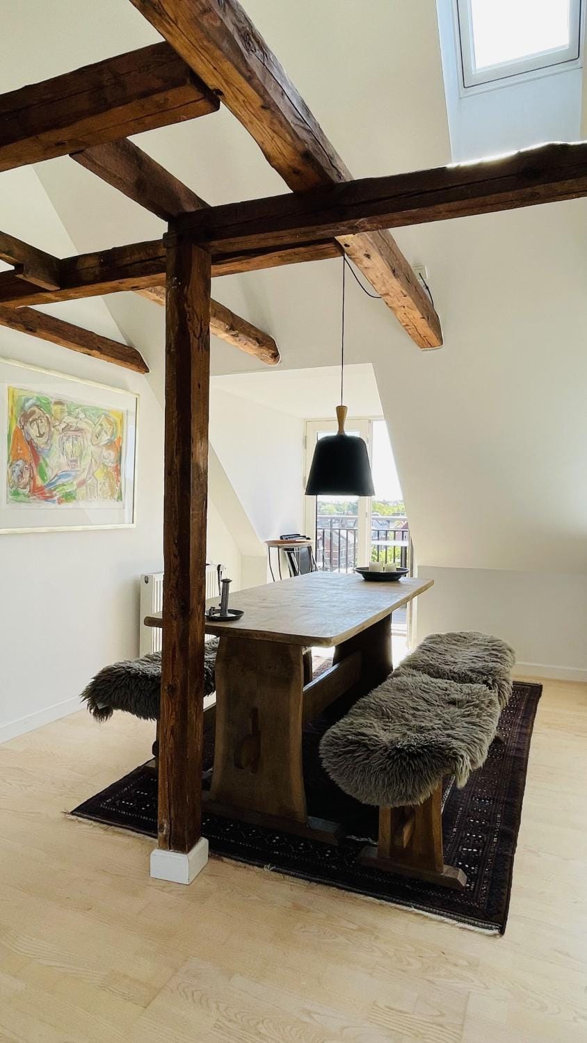 Kitchen or kitchenette, Living room, Dining area