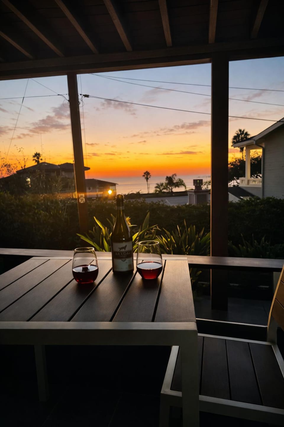 Patio, View (from property/room), Balcony/Terrace, Dining area, Garden view, Sea view, Sunset