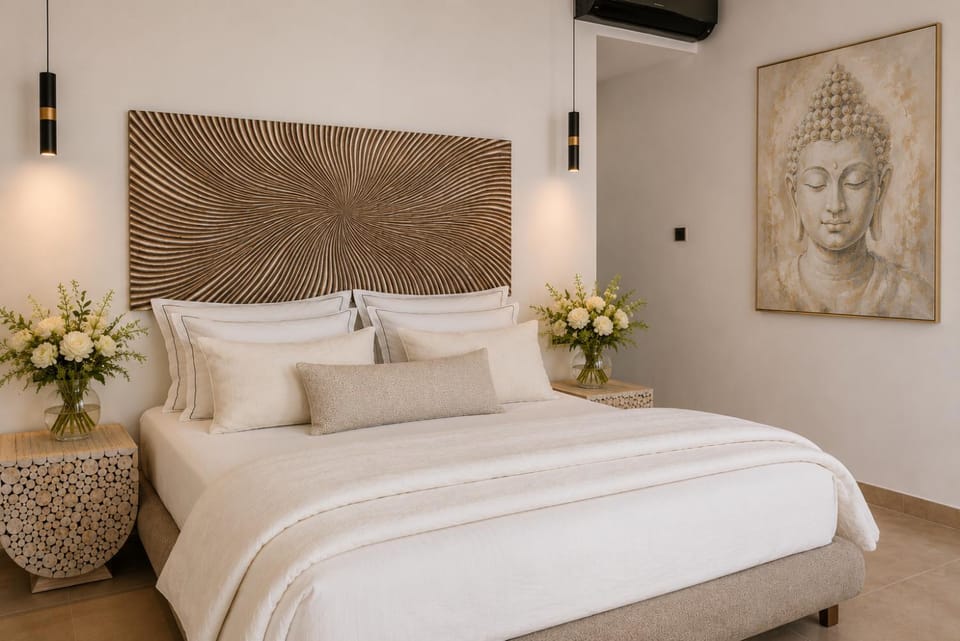 Shower, Patio, Bed, Garden, Bathroom, TV and multimedia, Photo of the whole room, Seating area, Bedroom, Garden view, Breakfast