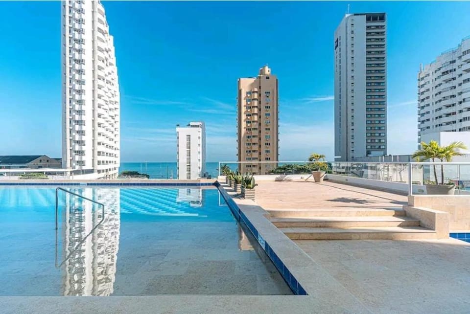 Pool view, Swimming pool, sunbed