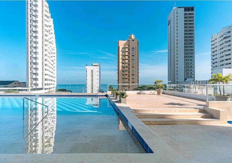Pool view, Sea view, Swimming pool, sunbed