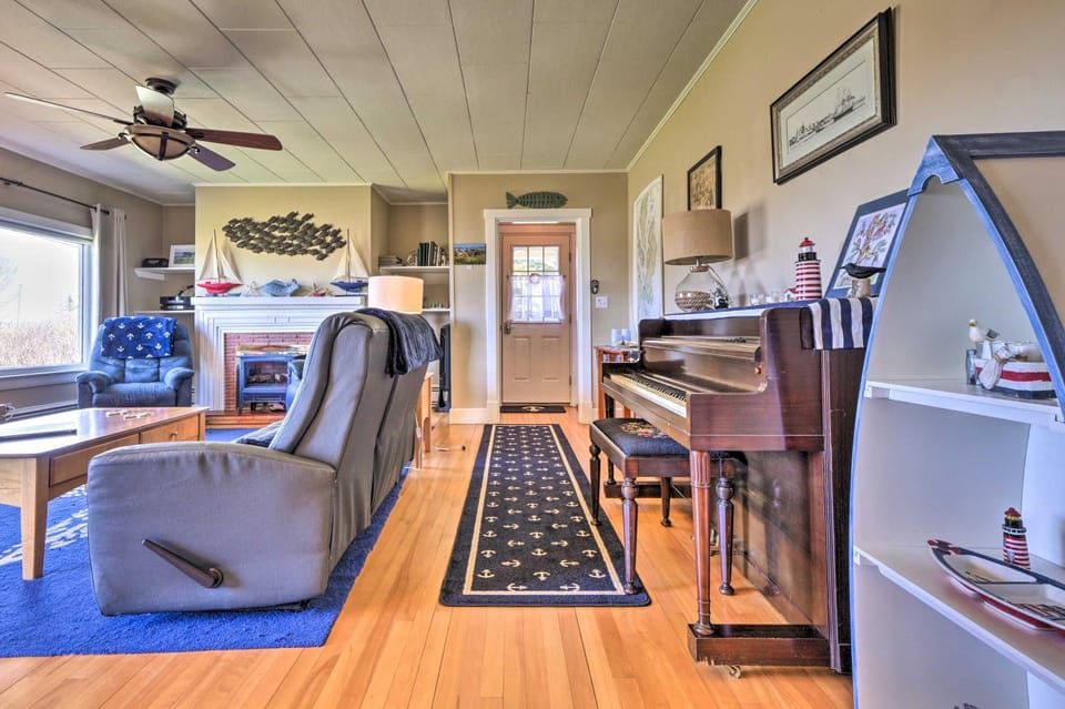 Nautical Lubec Cottage w/ Fire Pit & Grill! House in Lubec