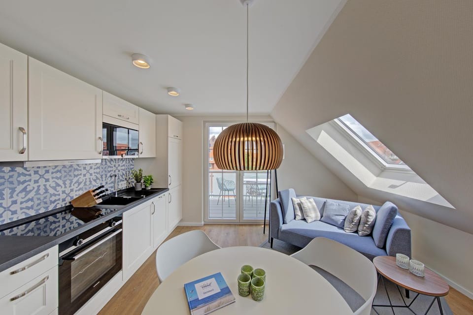 Kitchen or kitchenette, Living room, Dining area