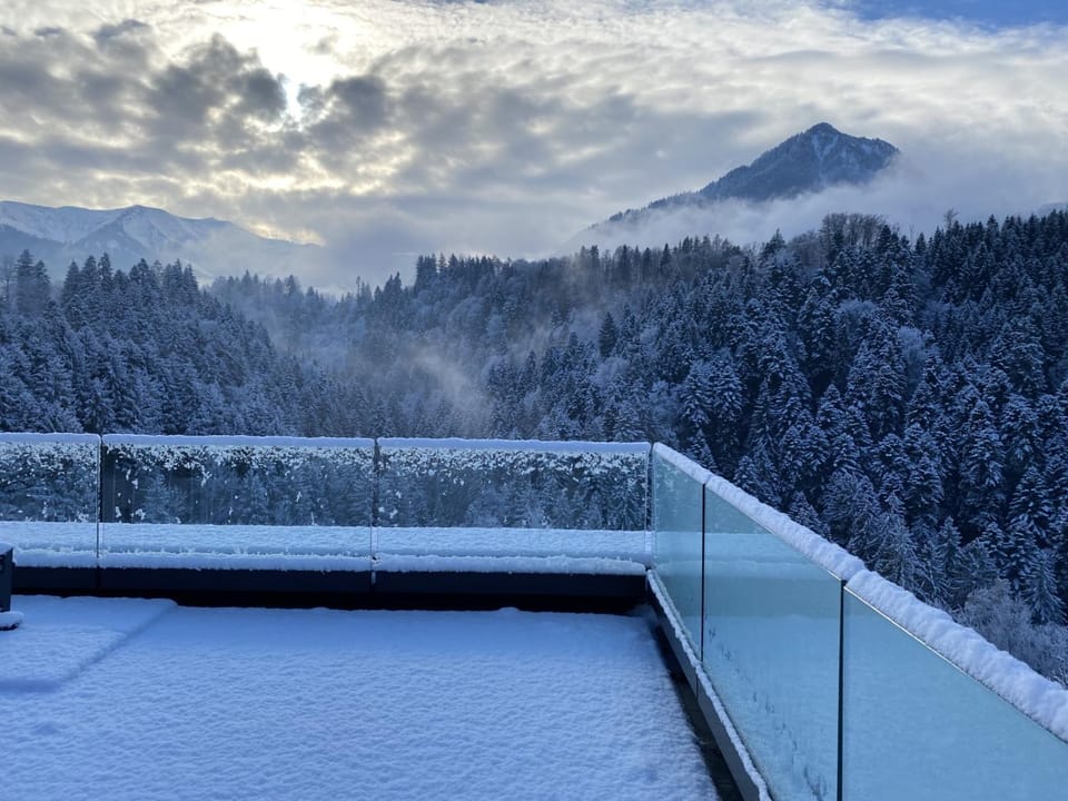 Natural landscape, Winter, Mountain view