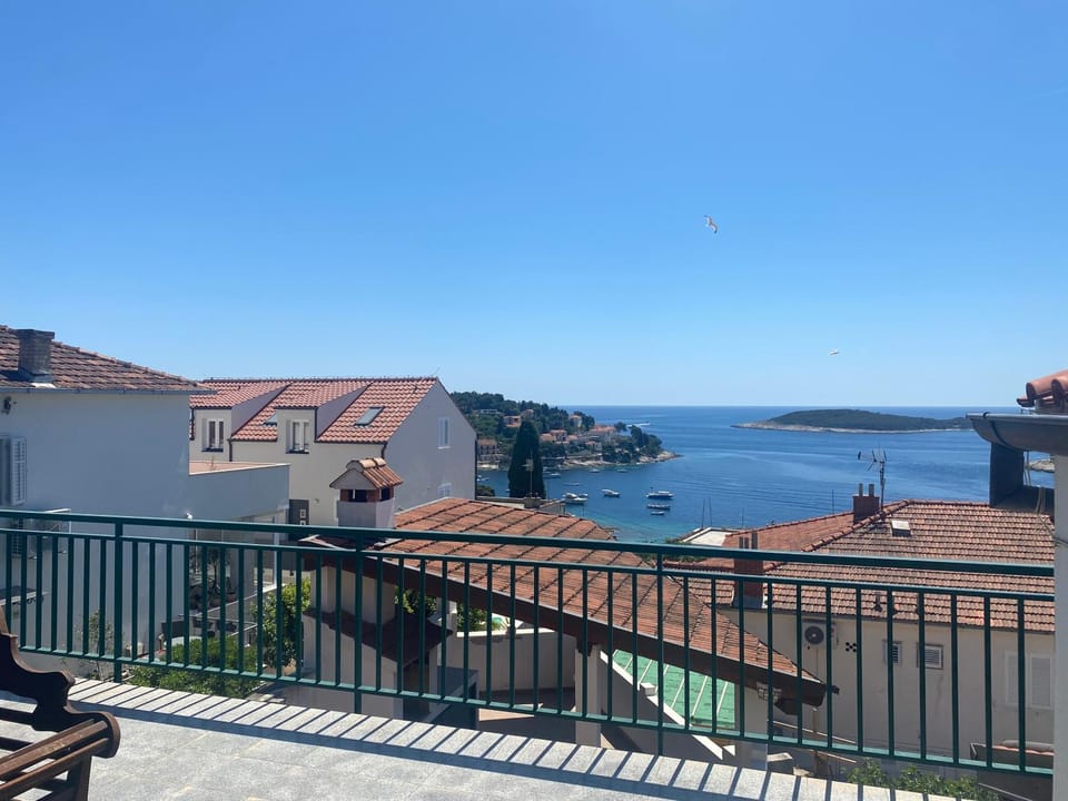 Sky view of Hell islands Apartment in Hvar